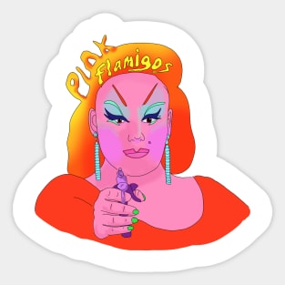 Pink Flamingos Sticker